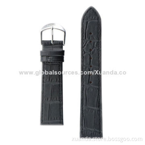 Free logo customized size genuine leather watch straps with simple style are best seller